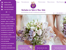 Tablet Screenshot of heiraten-in-ulm.de